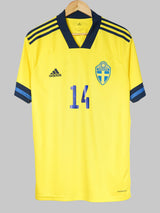 2020/21 Sweden Isak #14 Home Shirt (L)