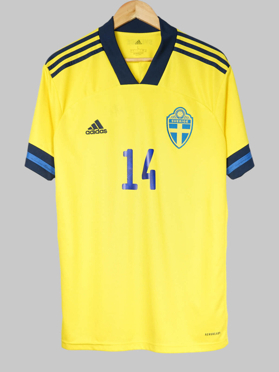 2020/21 Sweden Isak #14 Home Shirt (L)