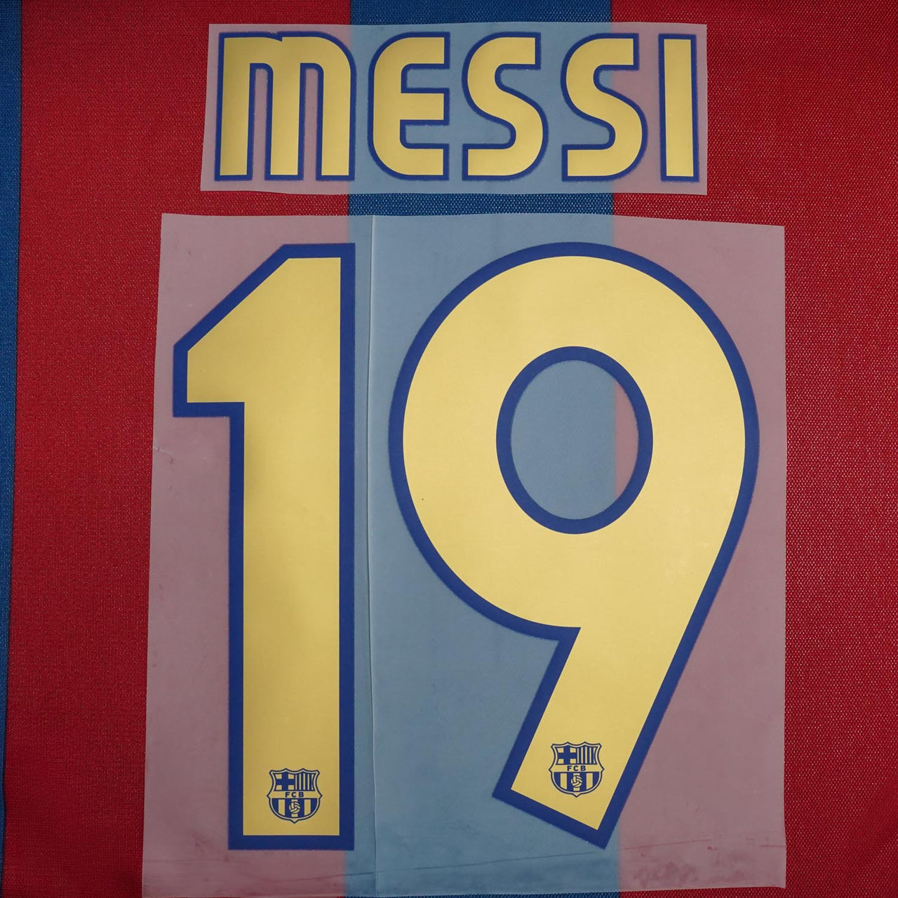 2006/7 FC Barcelona Home/Away Name Set Messi #19 (Repro)