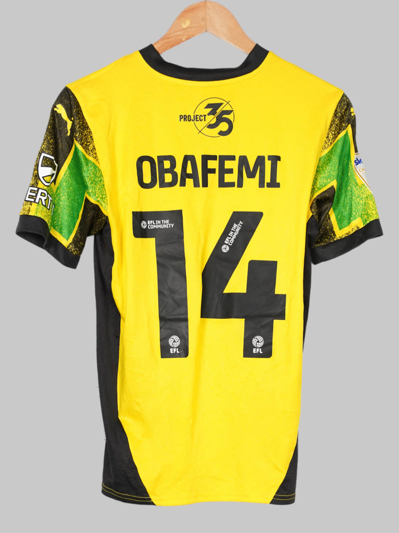 2024/25 Plymouth Argyle Third Shirt Obafemi #14 Squad Signed (S)