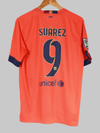 2014/15 Barcelona Suarez #9 Uitshirt (L) Nike