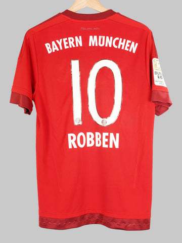 2015/16 Bayern Munich Robben #10 Home Shirt (M)