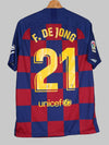 FC Barcelona Home Shirt 2019/20 De Jong #21 (L)
