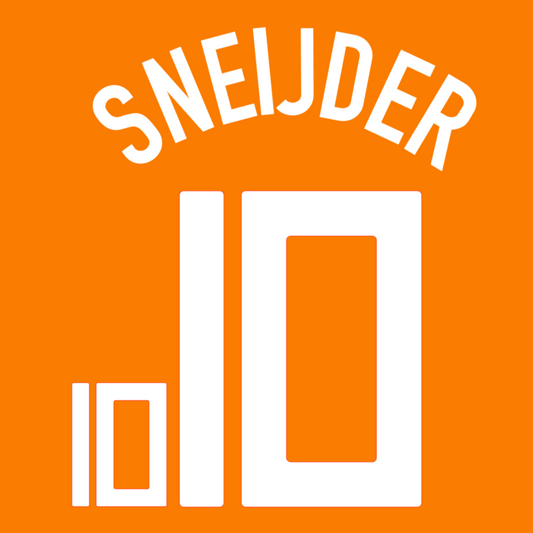 Holland 2008/10 Home Nameset Sneijder #10