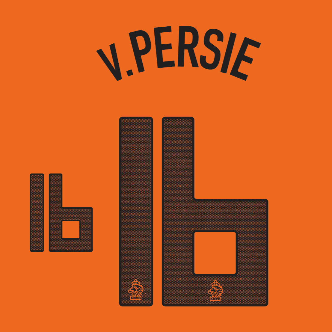 Holland 2012/13 Home Nameset Van Persie #16 Repro