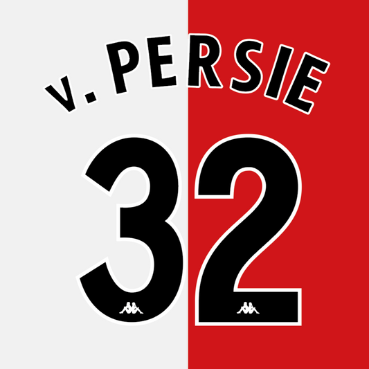 Feyenoord 2003/4 Home v. Persie #32 Nameset Repro