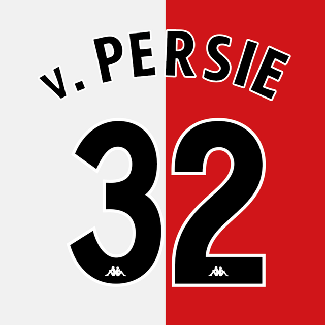 Feyenoord 2003/4 Home v. Persie #32 Nameset Repro