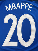 2016/17 France Mbappe #20 Home Shirt (L)