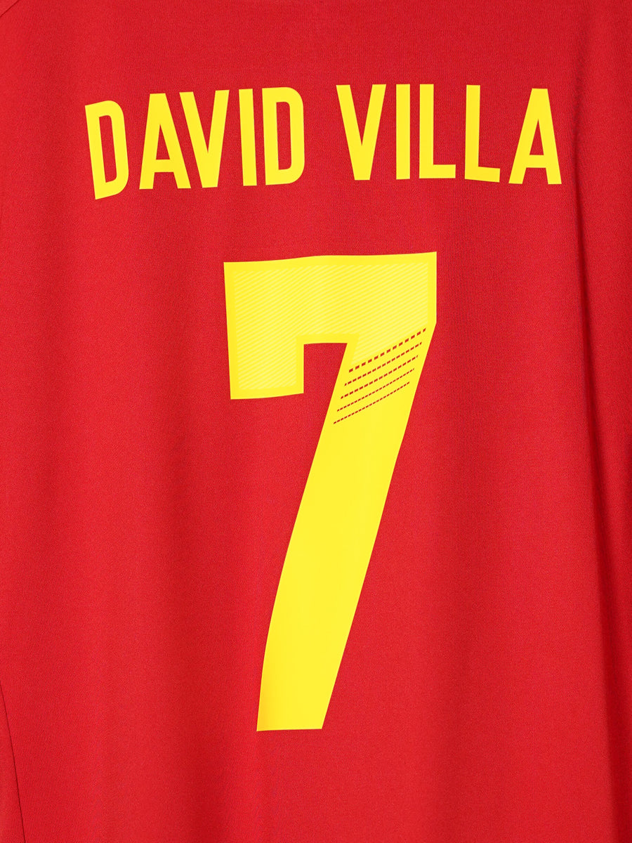 2012/13 Spain David Villa #7 Home Shirt (XL)