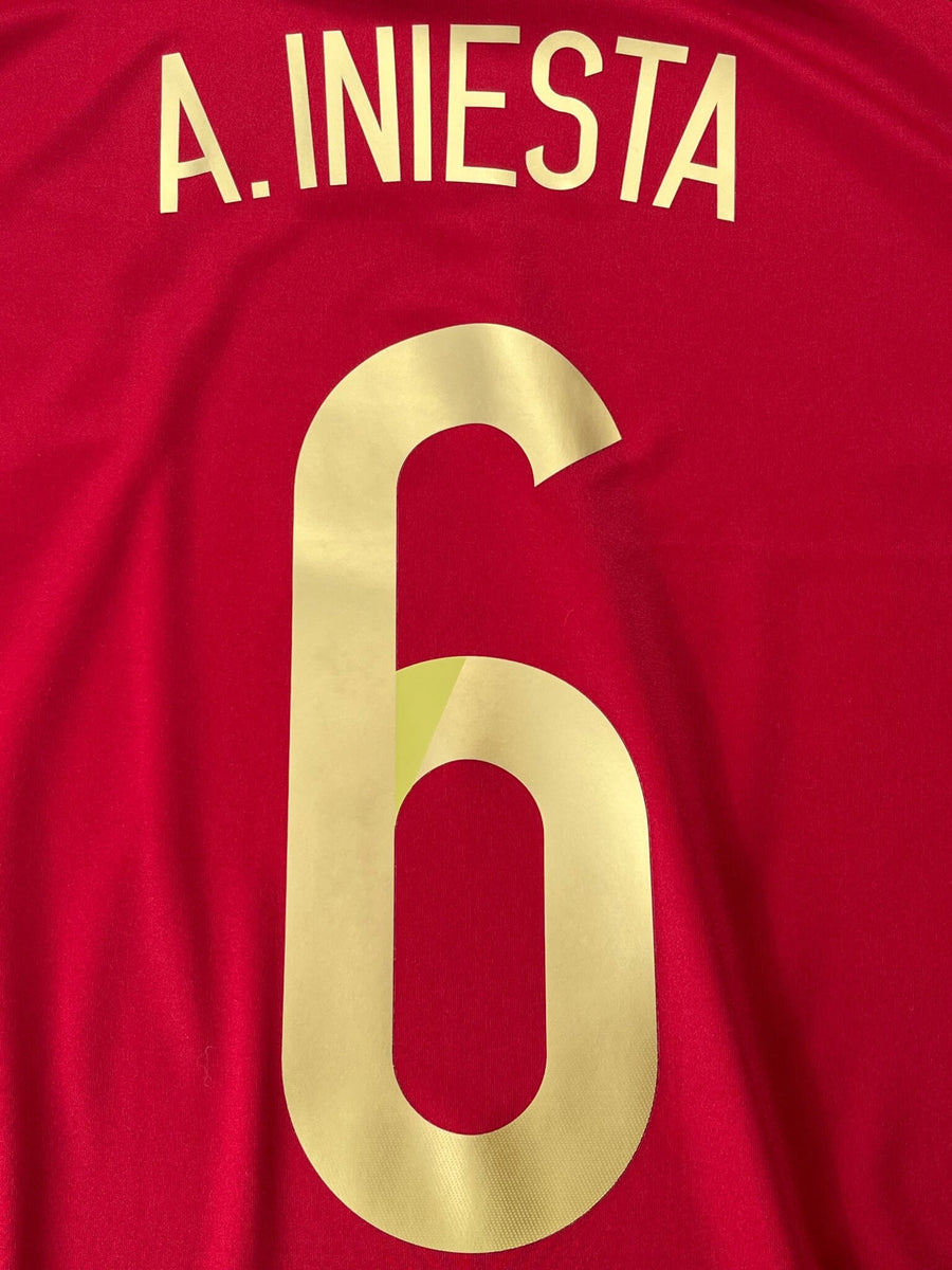 2014/15 Spain A.Iniesta #6 Home Shirt (L)