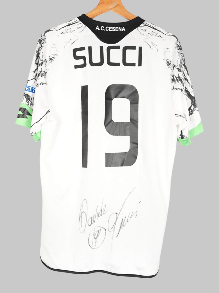2015/16 AC Cesena Succi #19 Home Shirt Match Worn/Issued Signed (XL)