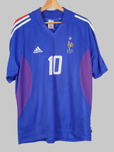 2002/4 France Zidane #10 Home Shirt (L)