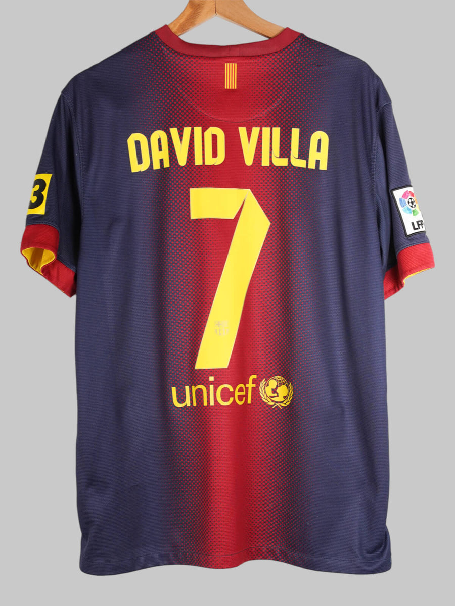 2012/13 Barcelona David Villa #7 Home Shirt (L)