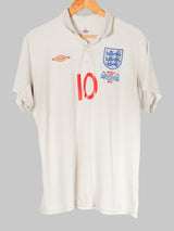 2010/11 England Rooney #10 Home Shirt Player Issue (L)