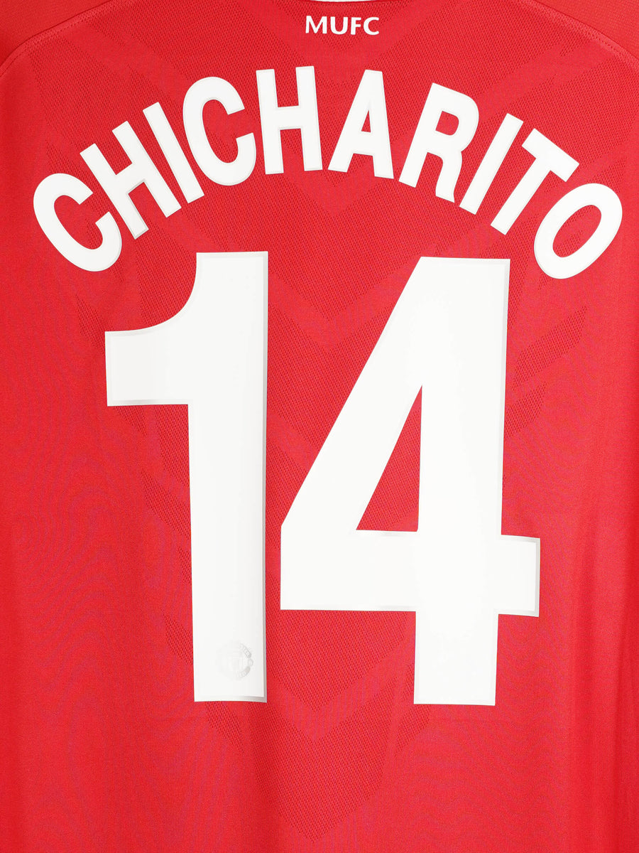 2010/11 Manchester United Chicharito #14 Home Shirt (L)
