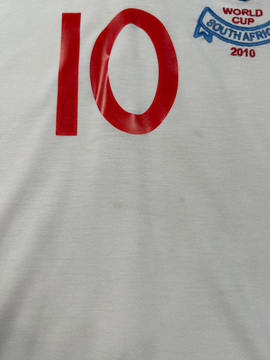 2010/11 England Rooney #10 Home Shirt Player Issue (L)