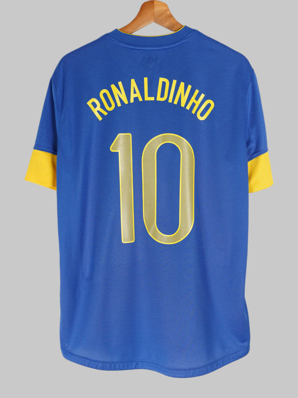 2012/13 Brasil Ronaldinho #10 Camiseta Visitante (L) Nike