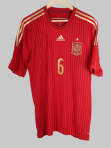 2014/15 Spain A.Iniesta #6 Home Shirt (L)