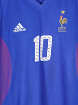 2002/4 France Zidane #10 Home Shirt (L)