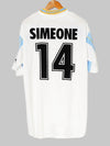 Lazio Centenary Centenary Home Shirt 1999/00 Simeone #14 (XL)