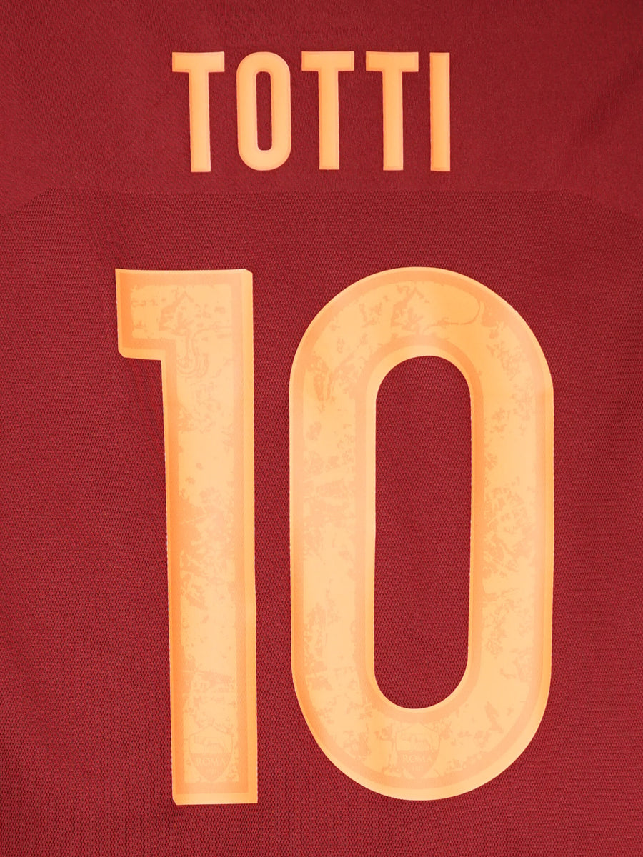 2015/16 AS Roma Totti #10 Home Shirt Player Issue (XL)