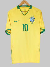 2008/9 Brazil Ronaldinho #10 Home Shirt (M)