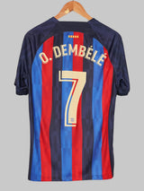 2022/23 Barcelona O.Dembele #7 Home Shirt (M)