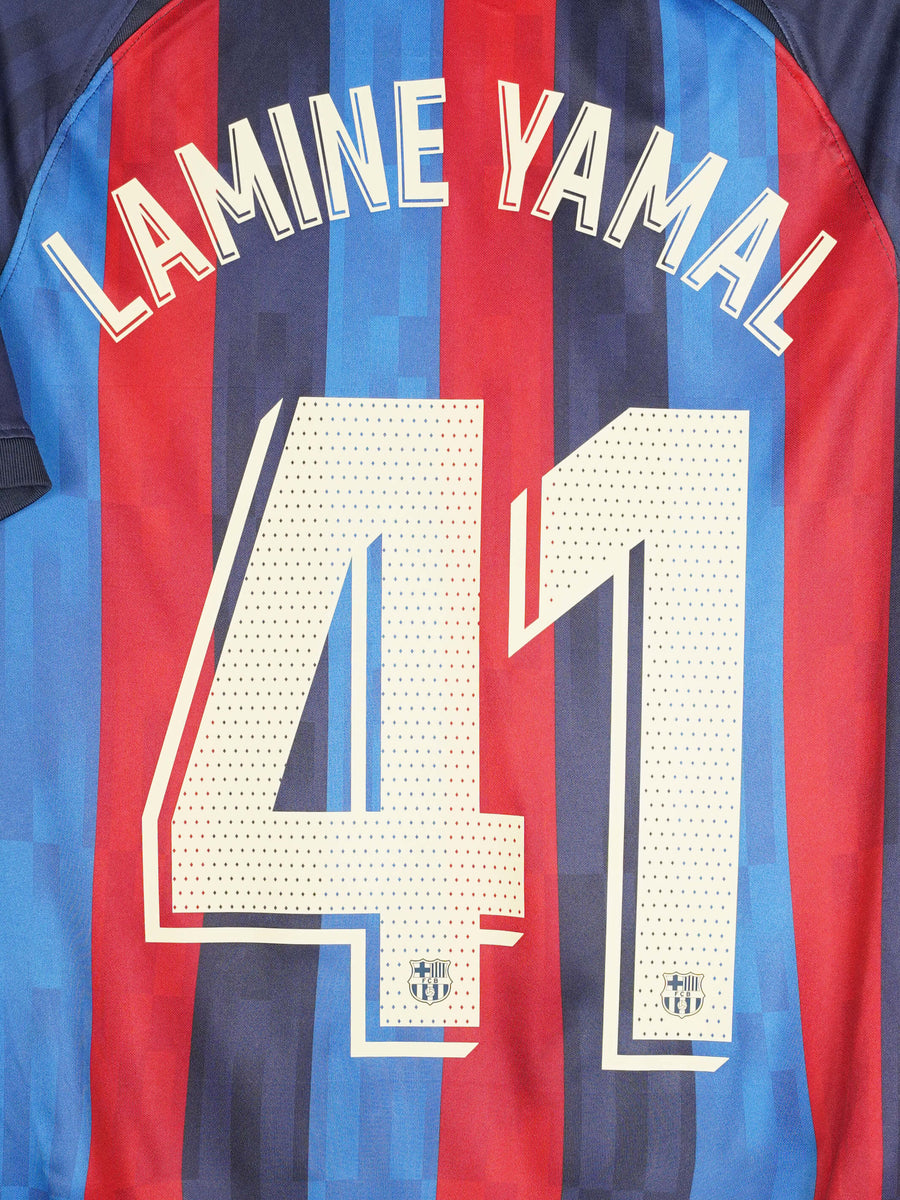 2022/23 Barcelona Lamine Yamal #41 Home Shirt (M)