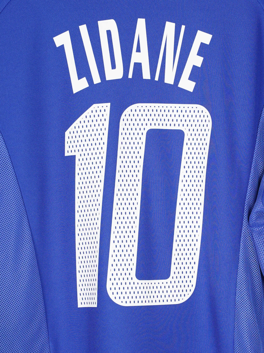 2002/03 France Zidane #10 Home Shirt (XL)