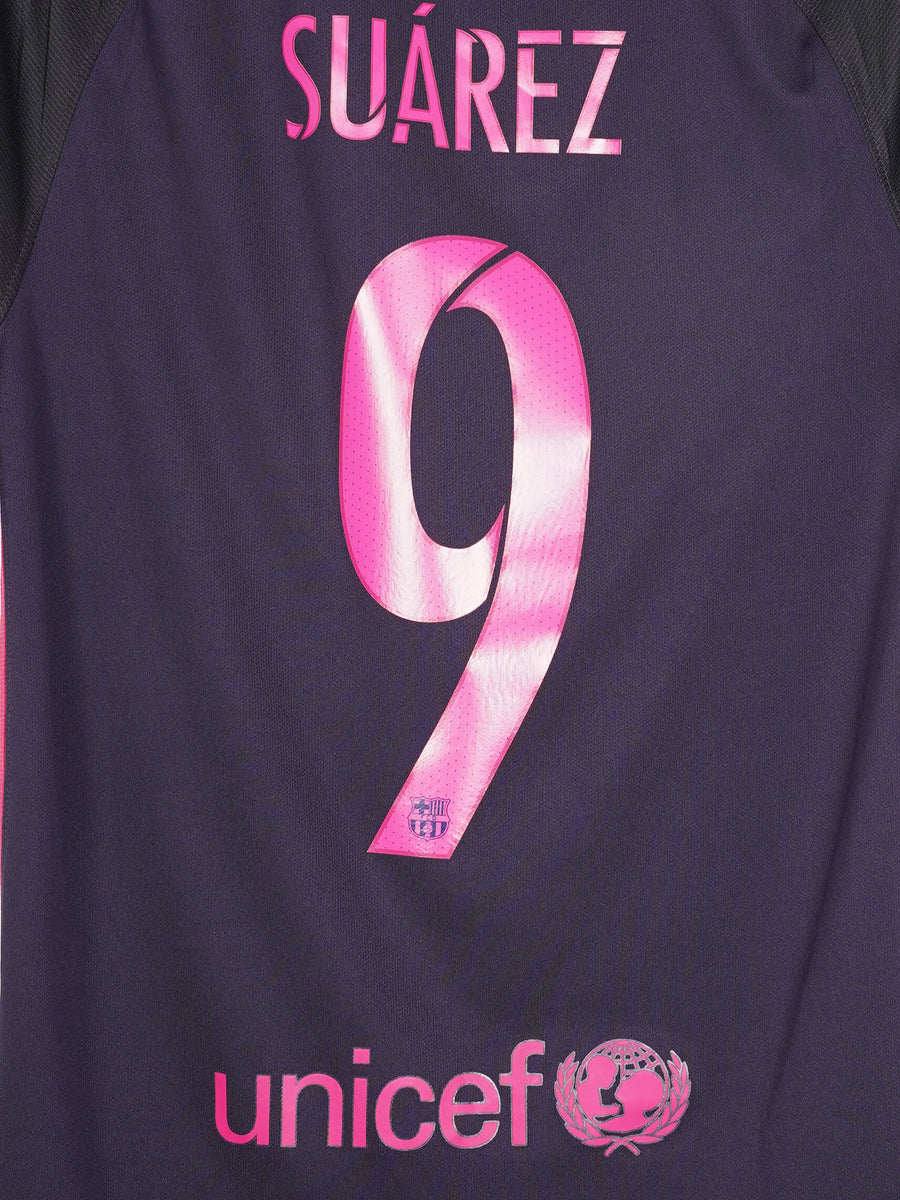 2016/17 Barcelona Suarez #9 Away Shirt (S)