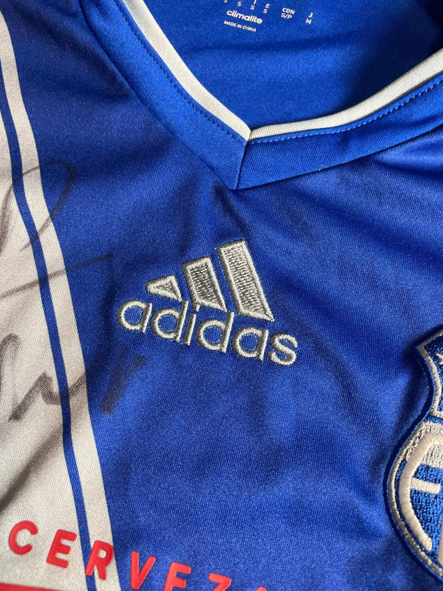2016/17 Emelec Home Shirt L/S Signed (S)