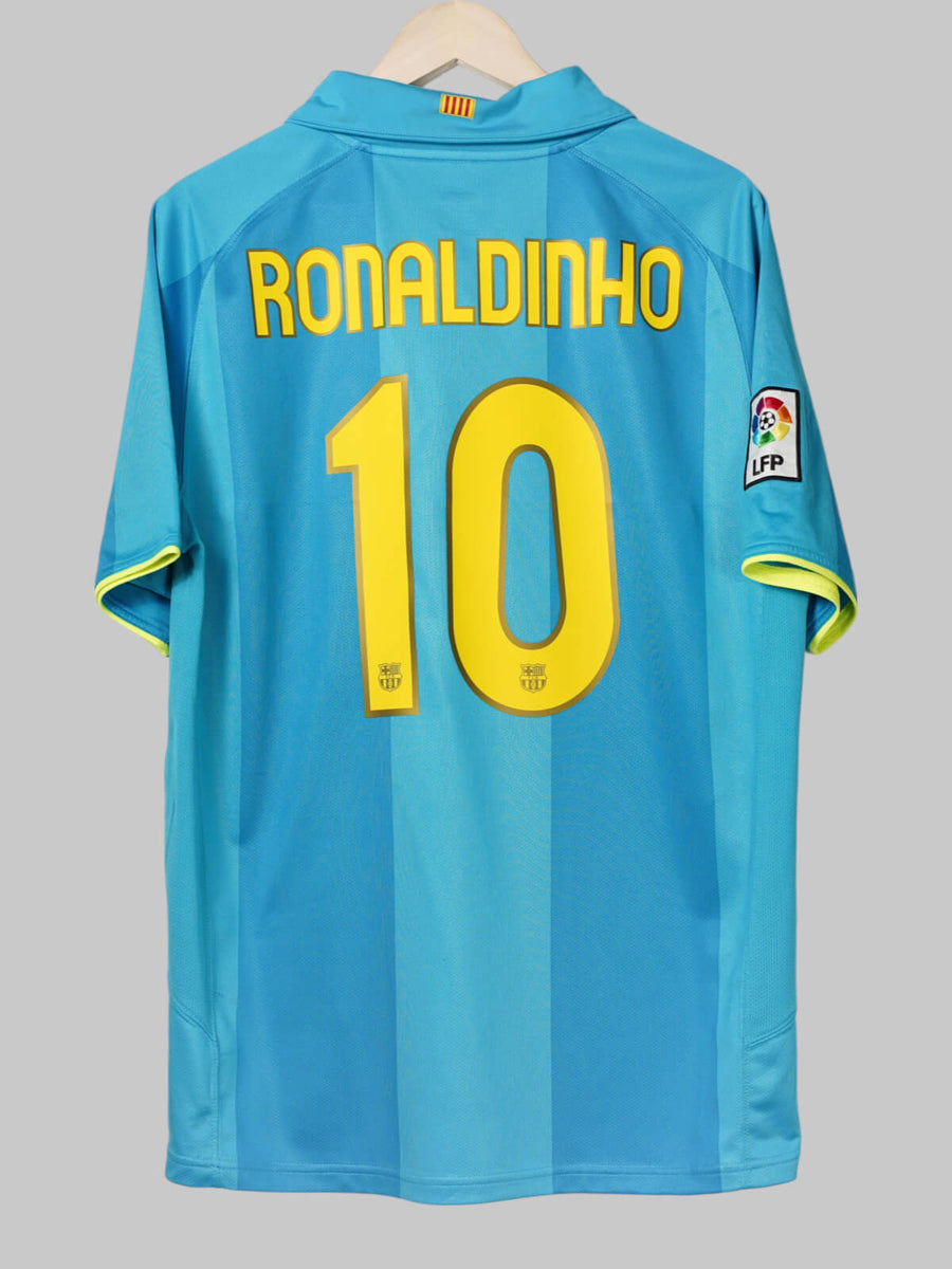 2007/08 Barcelona Ronaldinho #10 Away Shirt (L)