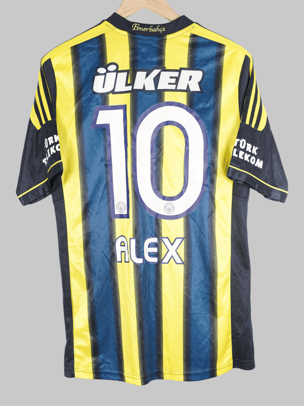 2011/12 Fenerbahce Alex #10 Home Shirt Signed (M) Adidas
