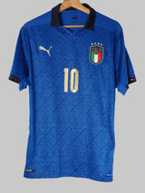 2020/21 Italy Insigne #10 Home Shirt (L)