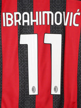 2020/21 AC Milan Ibrahimovic #11 Home Shirt (M)