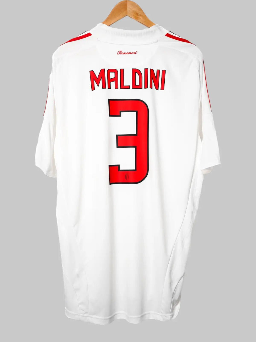 AC MILAN #3 MALDINI 08-09 AWAY 在籍最終シーズン 2008/9 AC Milan Maldini #3 Away Shirt (XL) Adidas – First11