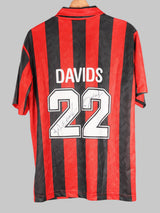 AC Milan Davids #22 Fan Home Shirt Signed (XL)