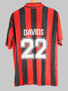 AC Milan Davids #22 Fan Maglia Home Signed (XL) Lotto