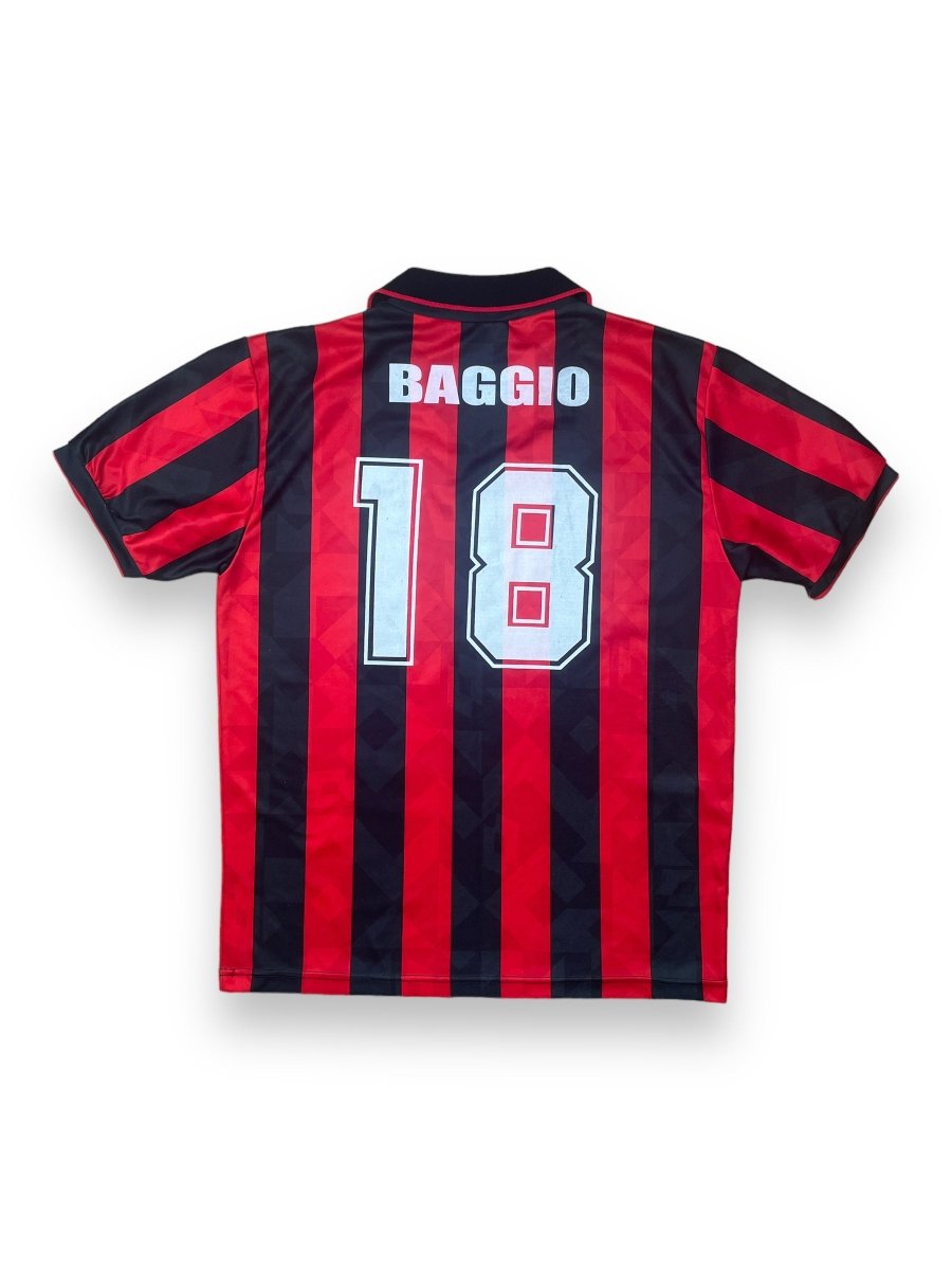 AC Milan Home Shirt 1994/95 Baggio #18 - 9/10 - XL