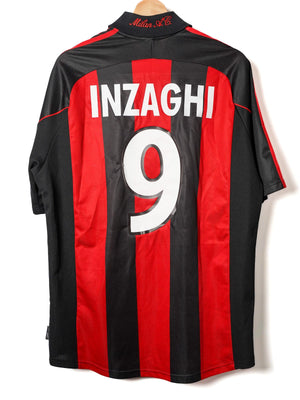 AC Milan Home Shirt 2001/2 Inzaghi 9 (L)