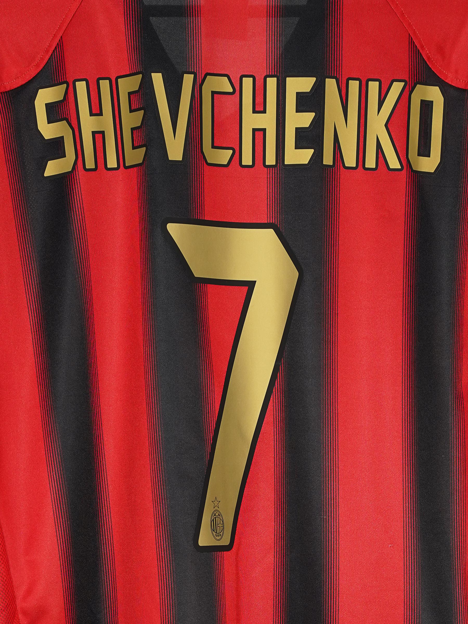 2004/05 AC Milan Shevchenko #7 Home Shirt (XL) Adidas | First11