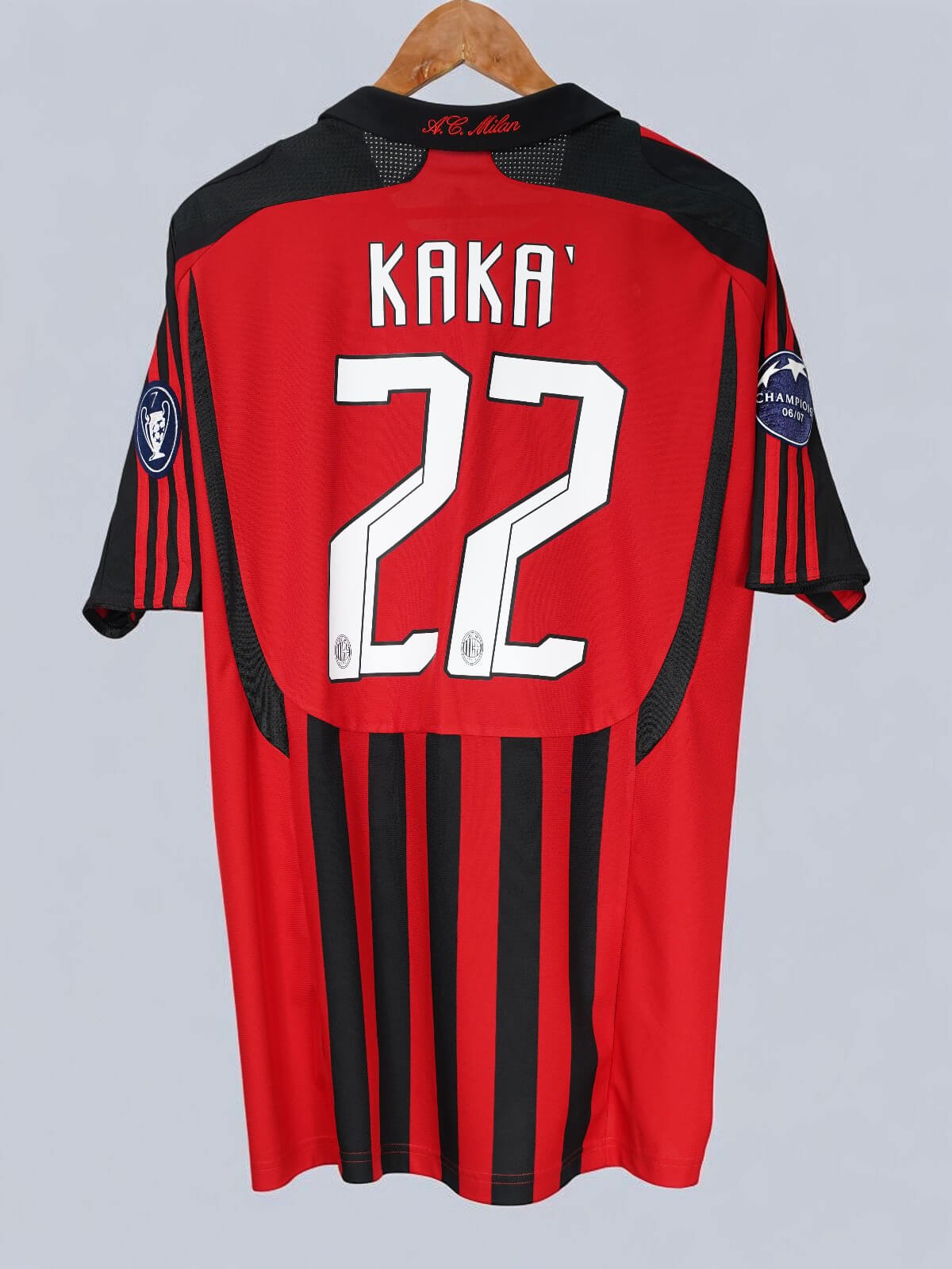 AC Milan Home Shirt 2007/8 Kaka 22 (L)