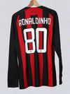 <tc>AC Milan</tc> Maillot domicile 2008/9 manches longues Ronaldinho #80 (L)