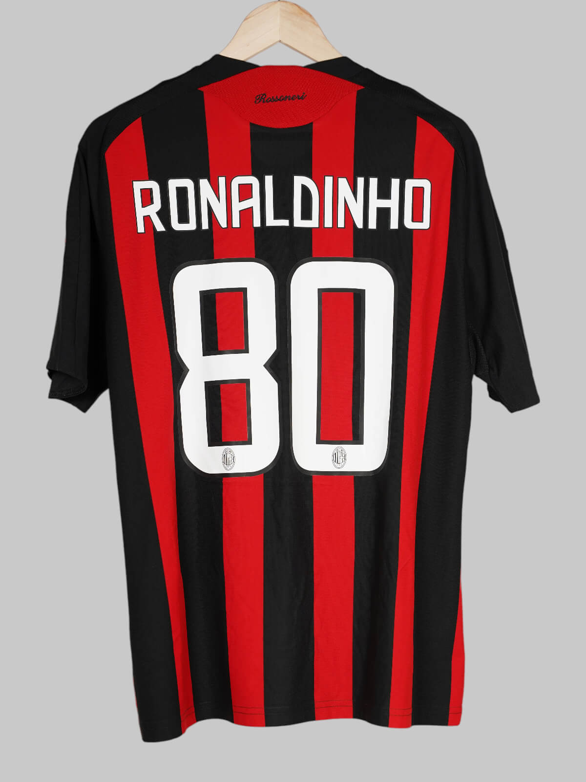 2008/09 AC Milan Ronaldinho #80 Home Shirt (L) Adidas | First11