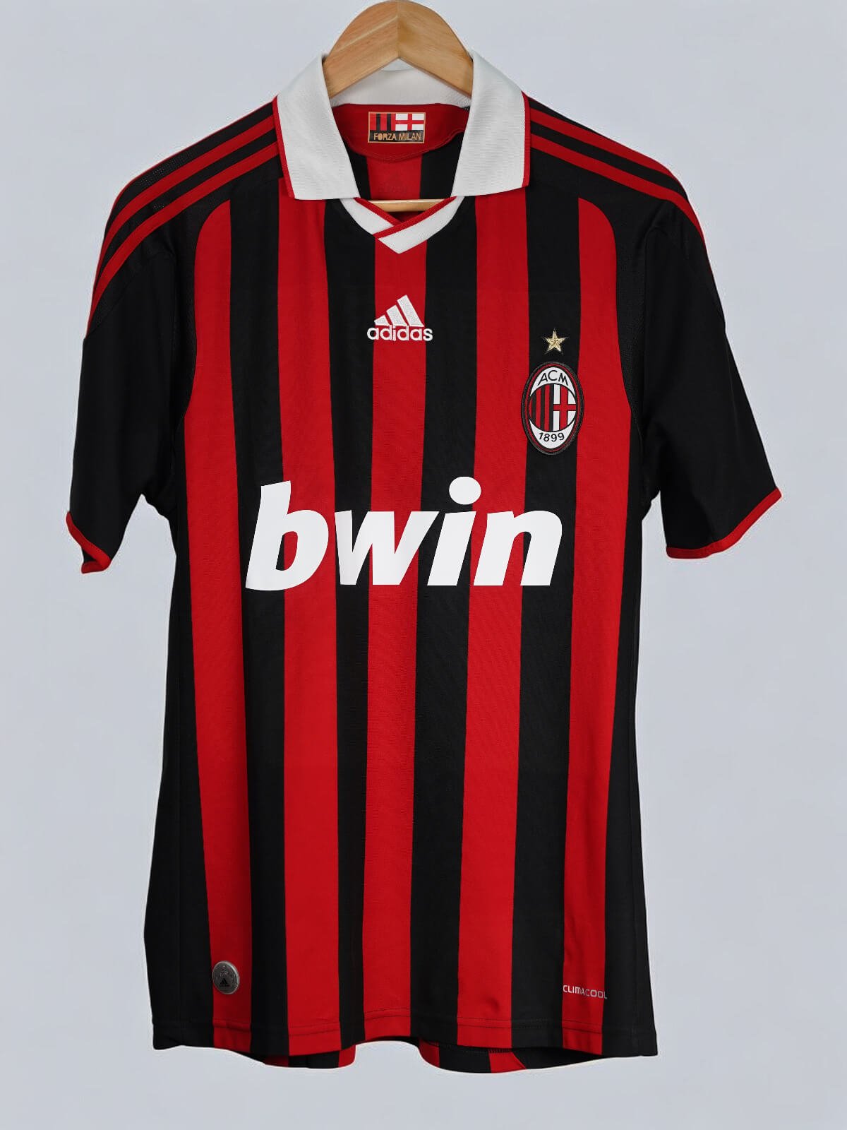 Camiseta local de fútbol AC Milan 2009/10 – Beckham – Talla M
