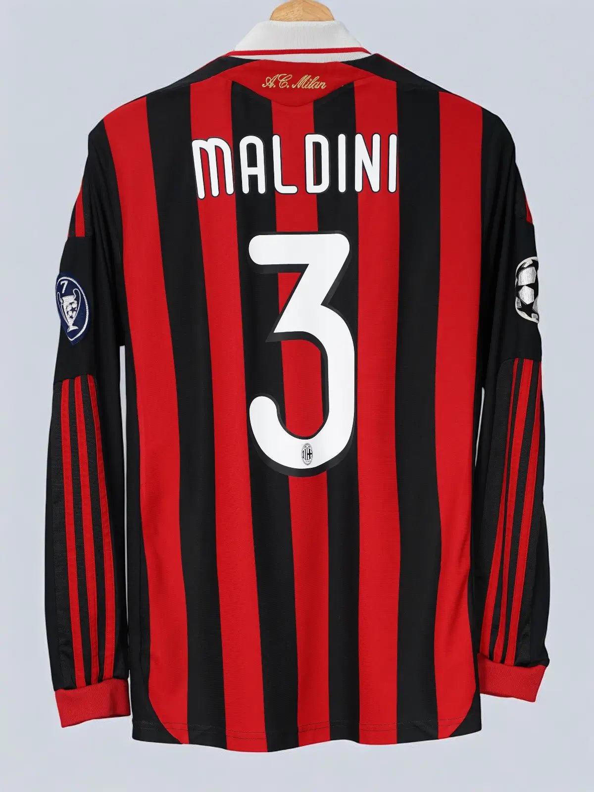 AC Milan Home Shirt 2009/10 L/S Maldini 3 (S)