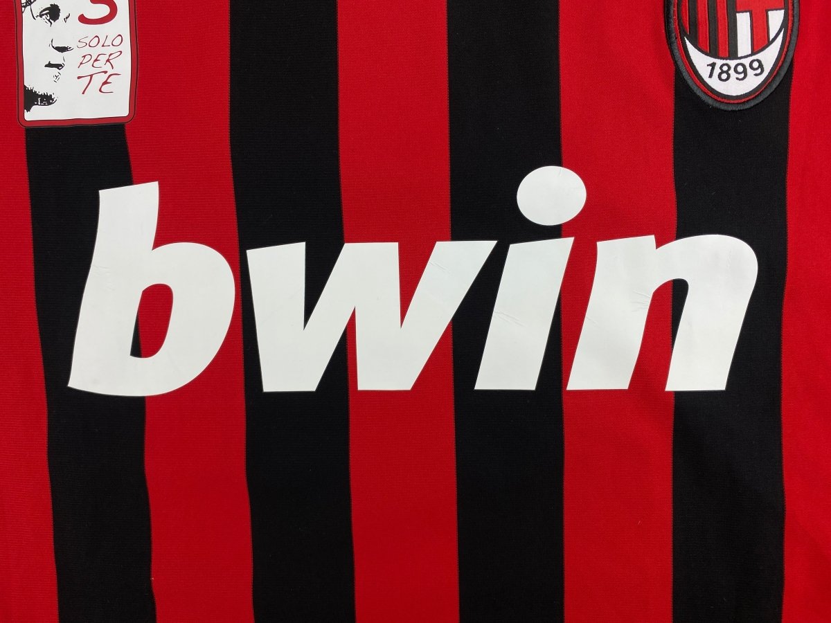 AC Milan Home Shirt 2009/10 Maldini #3 - 9/10 - L