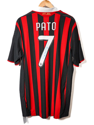 AC Milan Home Shirt 2009/10 Pato Signed (XL)