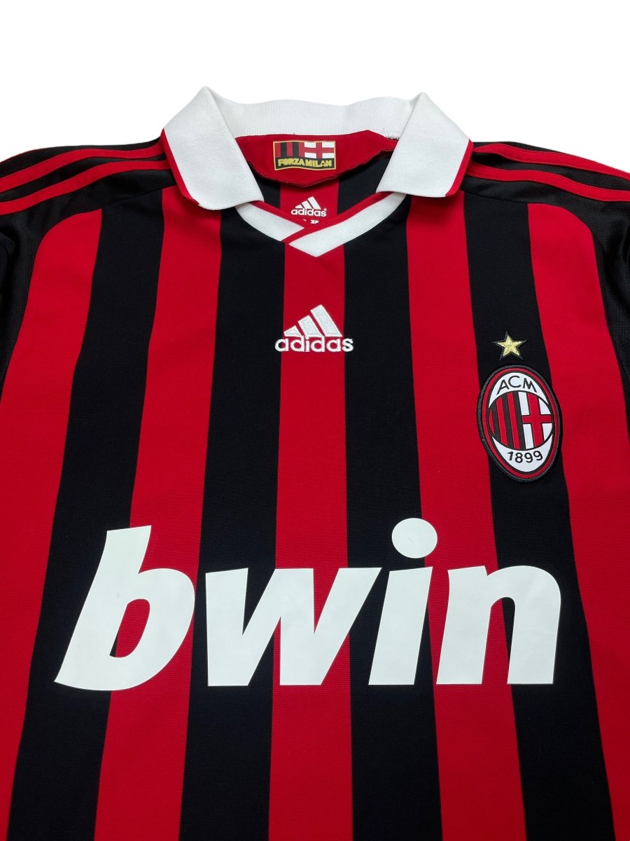 AC Milan Home Shirt 2009/10 Ronaldinho #80 - 9/10 - L