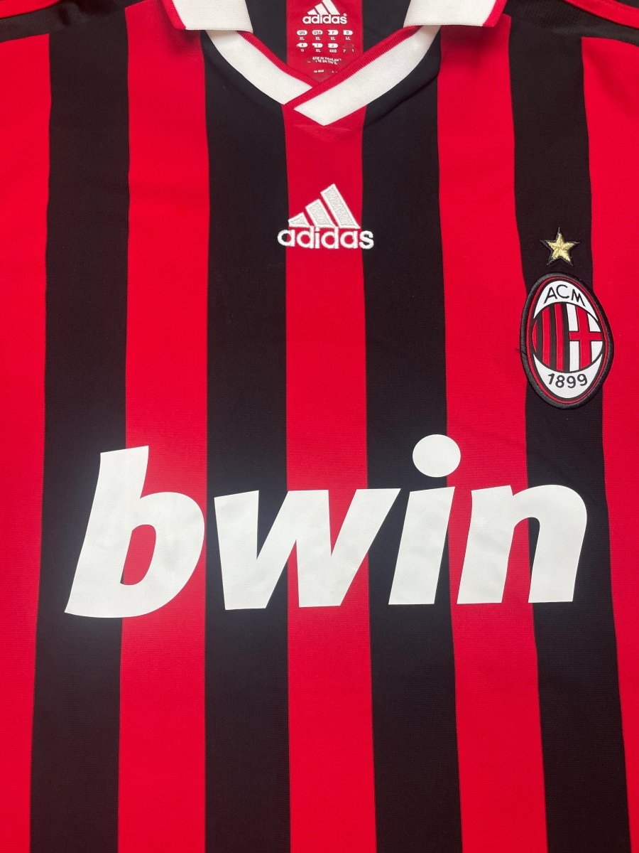 AC Milan Home Shirt 2009/10 Ronaldinho #80 - 9/10 - XL